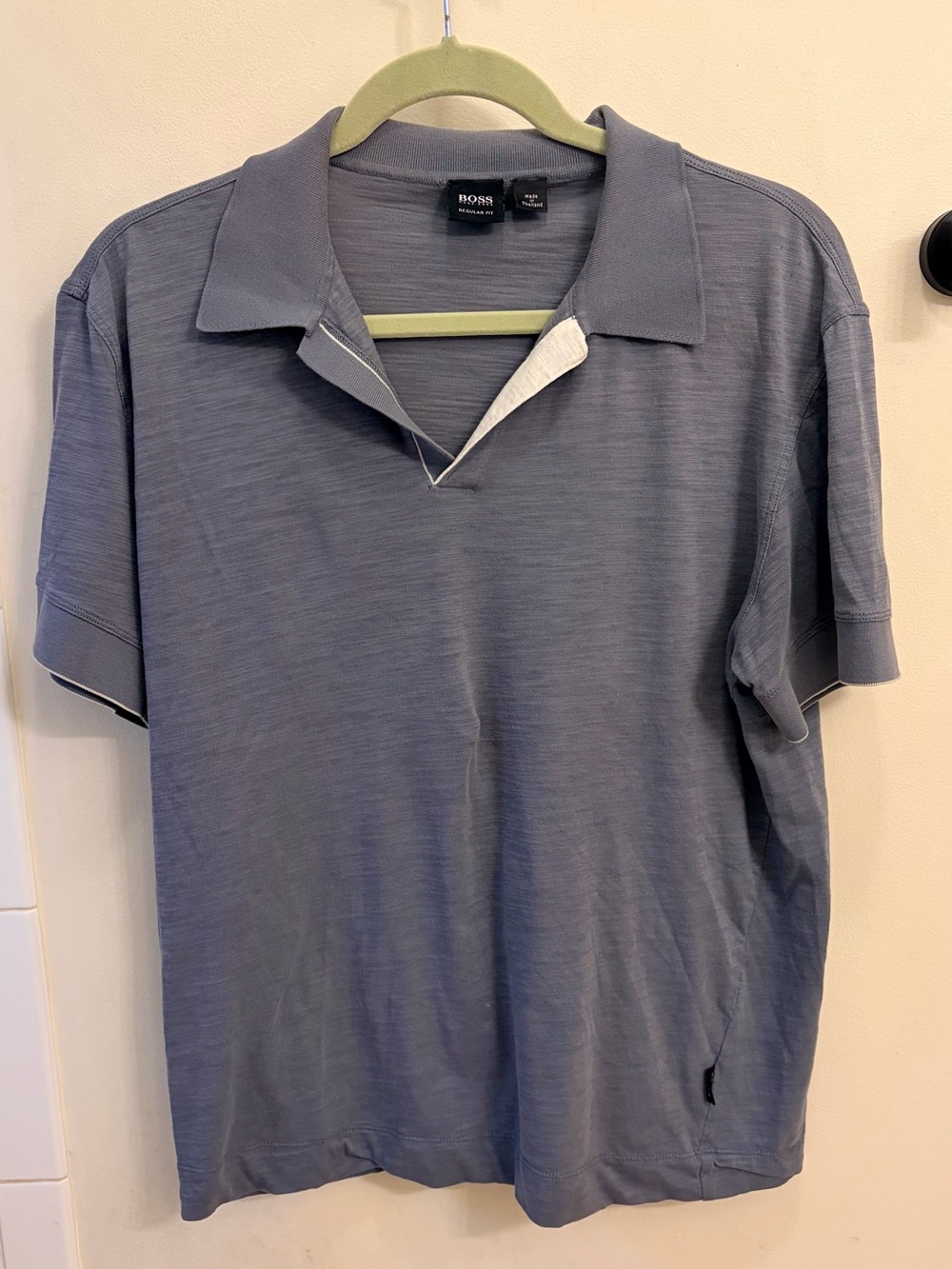HUGO BOSS polo shirt blue mens medium
